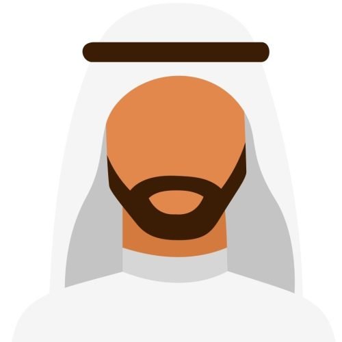 Arabic,Man,And,Woman,,Vector,Avatars,,Set